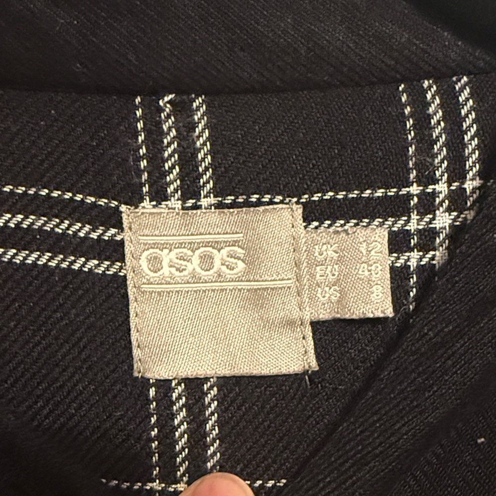 ASOS Black and White Checkered Dress - Picture 3 of 5